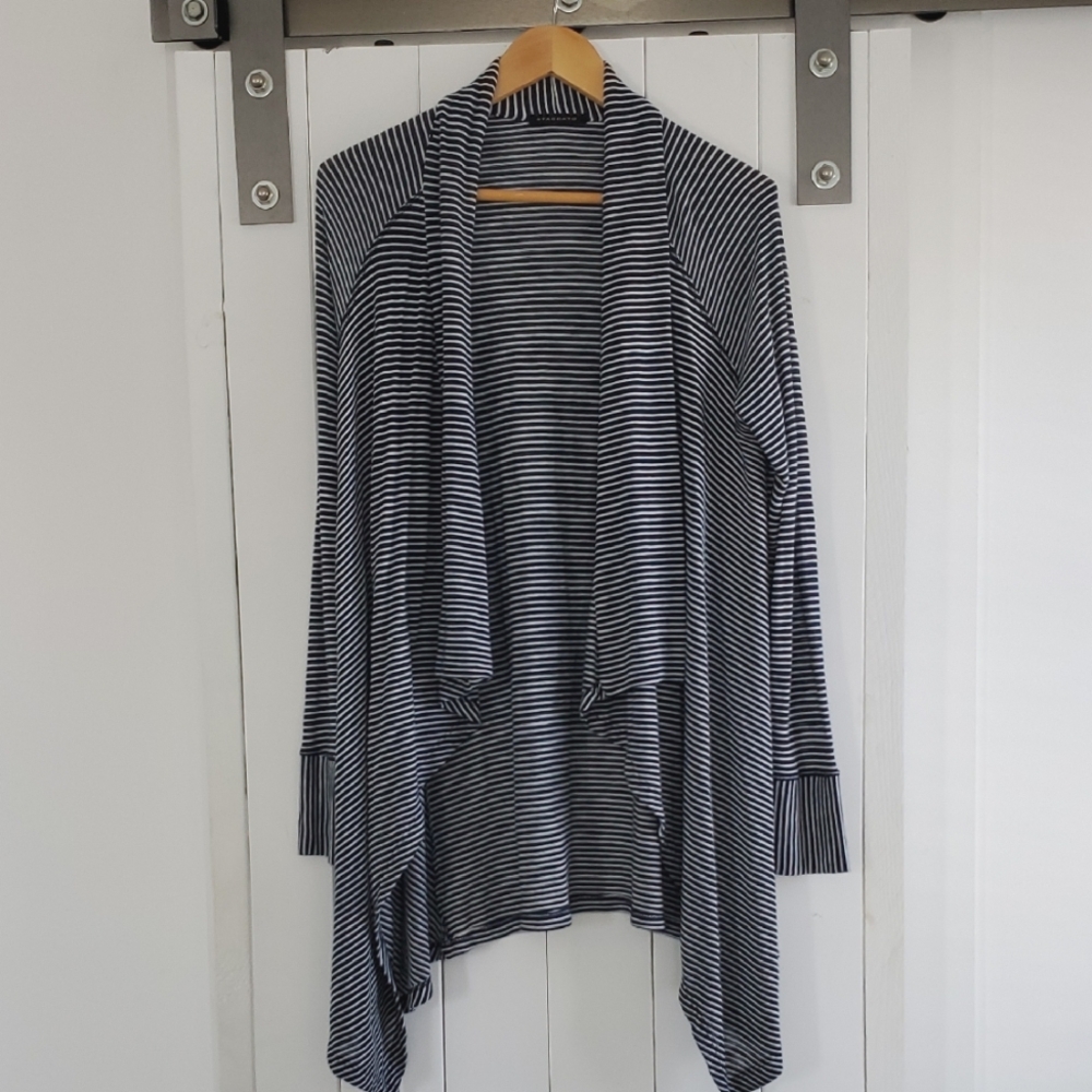 Striped Navy and White Women's Sweater